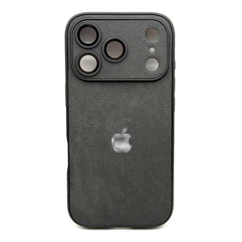Чохол Textile Jeans with Camera Glass для iPhone 17 Pro Max Black txt0032 фото