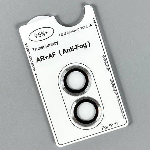 Защитное стекло на камеру Metal Classic iPhone 17 SIlver cml0063 фото