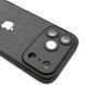 Чохол Textile Jeans with Camera Glass для iPhone 17 Pro Max Black txt0032 фото 3