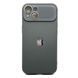 Чохол Silicone Glass Camera для iPhone 15 Gray silcam0036 фото