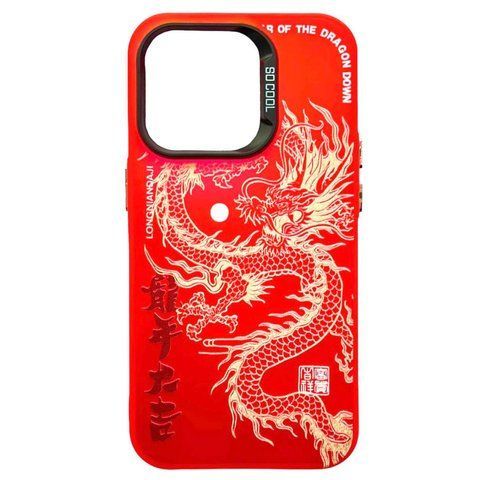 Чохол SO Cool Dragon для iPhone 14 Pro Red scd066 фото