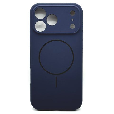 Чохол Silicone Full Prime Magsafe для iPhone 17 Pro Max Deep Blue slcf0030 фото