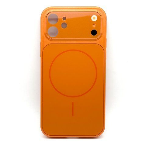 Чехол AG Glass Style для iPhone 12 Orange 1gls051 фото