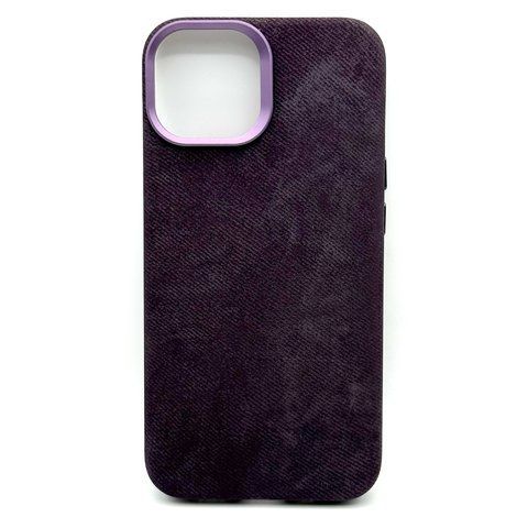 Чохол Denim Case with MagSafe для iPhone 14 Deep Purple nm0017 фото