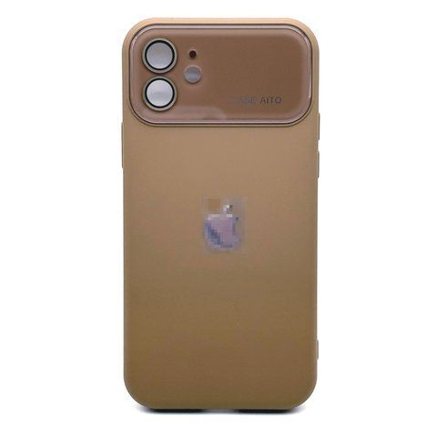 Чехол Silicone Glass Camera для iPhone 12 Brown silcam0047 фото