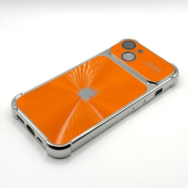Чехол CD Laser Glass Camera для iPhone 14 Orange cdl005 фото
