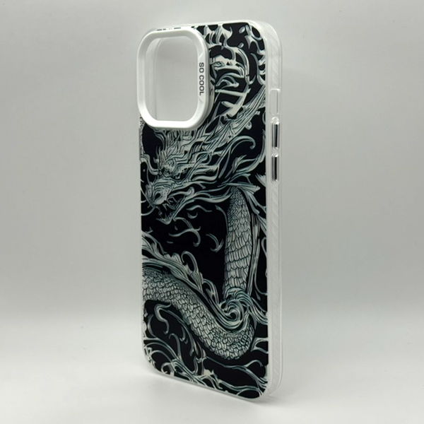 Чехол Hologram Dragon Case для iPhone 15 Pro Max White hd021 фото