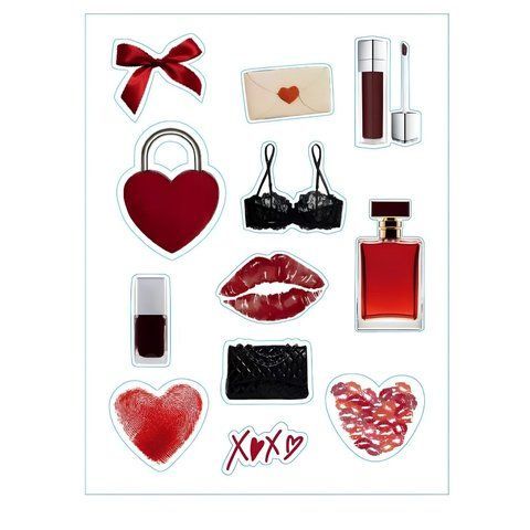 3D Stickers &ndash; Red Kiss stck005 фото