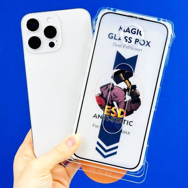 Защитное стекло с трафаретом поклейки для iPhone XR/11 trf001 фото