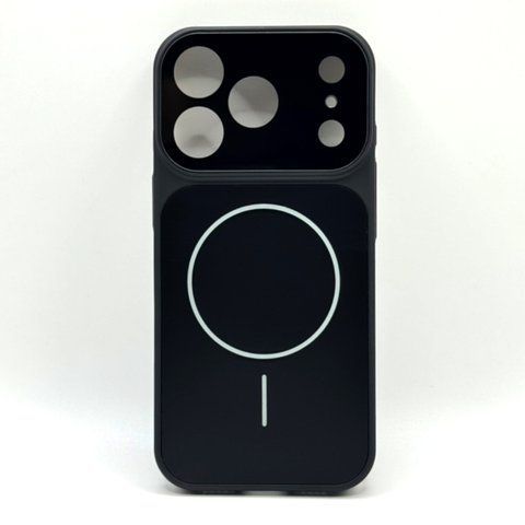 Чохол AG Glass Style для iPhone 17 Pro Max Black gls073 фото