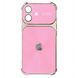 Чохол CD Laser Glass Camera для iPhone 16 Pink cdl00136 фото 1