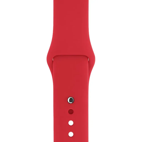 Ремінець Silicone Band для Apple Watch 42mm | 44mm | 45mm | 46mm | 49mm Red sb0181 фото