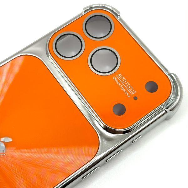 Чехол CD Laser Glass Camera для iPhone 17 Pro Orange cdl0041 фото