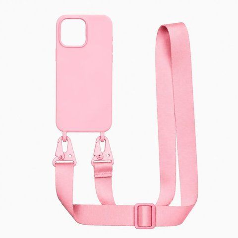 Чохол на стрічці Strap Color для iPhone 14 Pro Max Pink Sand strp0037 фото