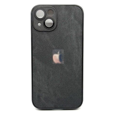 Чохол Textile Jeans with Camera Glass для iPhone 13 Black txt002 фото