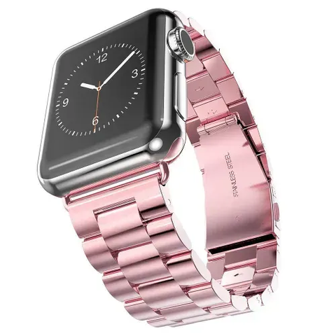 Ремінець Stainless Steel Band 38mm | 40mm | 41mm | 42mm (10 | 11 series) Pink stnl005 фото