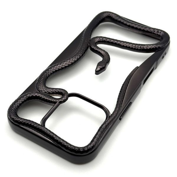 Чохол TPU Snake для iPhone 16 Pro Black copy_snk011 фото