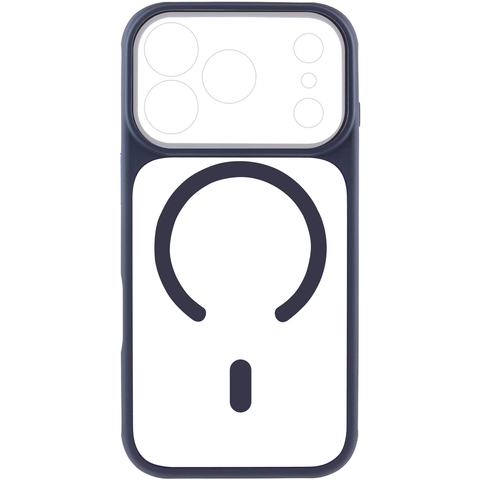 Чохол Moon Clear Magsafe для iPhoine 17 Pro Blue gtm006 фото