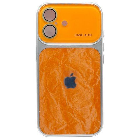 Чехол Velour Style для iPhone 16 Orange velst0024 фото