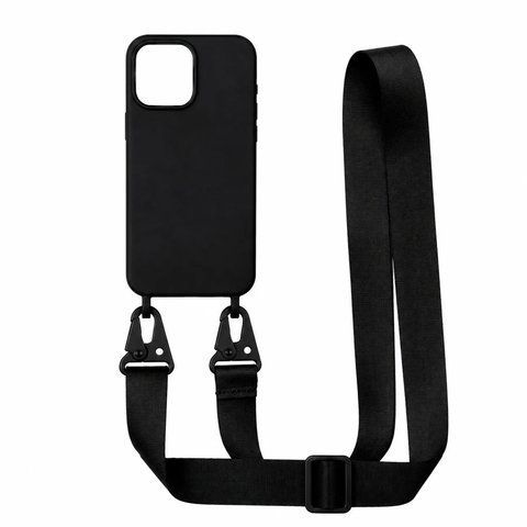 Чехол с ремешком Strap Color для iPhone 15 Pro Max Black strp0041 фото