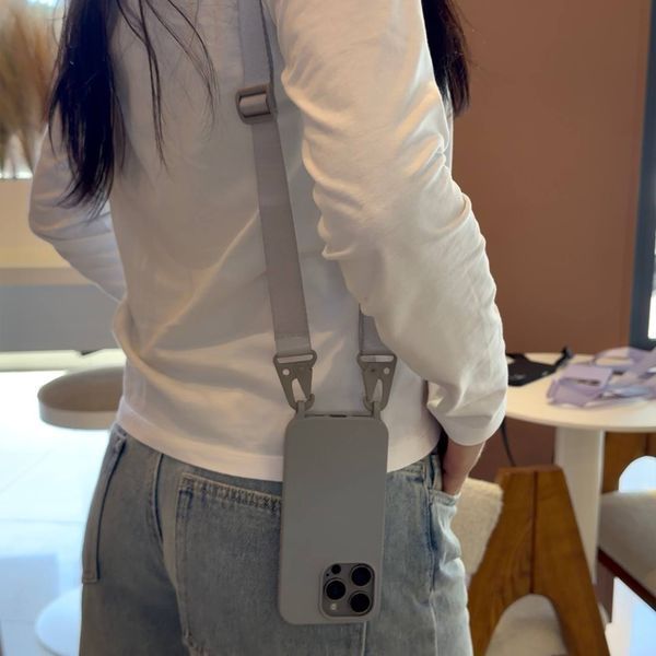 Чехол с ремешком Strap Color для iPhone 15 Pro Max Gray strp0043 фото