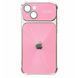 Чехол CD Laser Glass Camera для iPhone 14 Pink cdl1006 фото