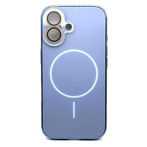 Чохол Matte TPU Camera MagSafe для iPhone 16 Blue 1tpum18 фото
