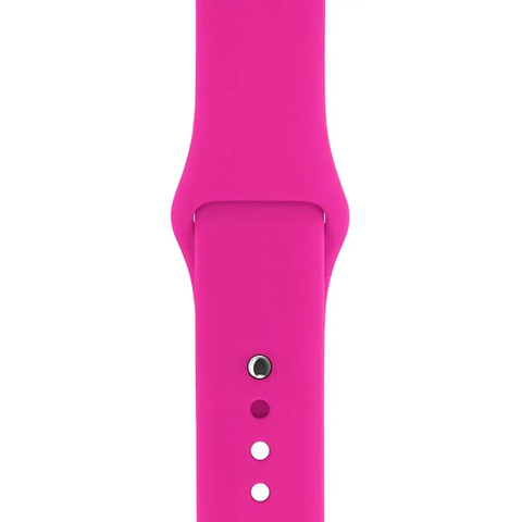 Ремінець Silicone Band для Apple Watch 38mm | 40mm | 41mm | 42mm (10 | 11 series) Hot Pink sb013 фото