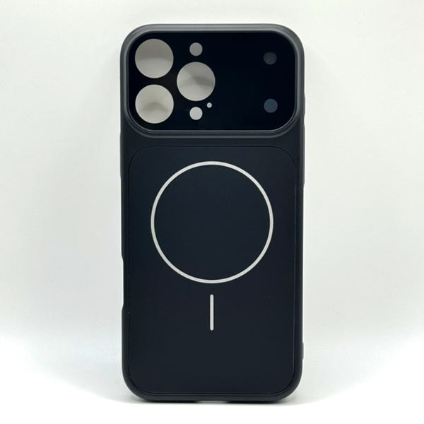 Чехол AG Glass Style для iPhone 15 Pro Max Black gls031 фото