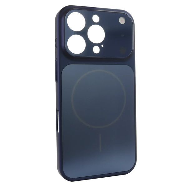 Чехол AG Glass Style для iPhone 15 Pro Max Blue gls032 фото