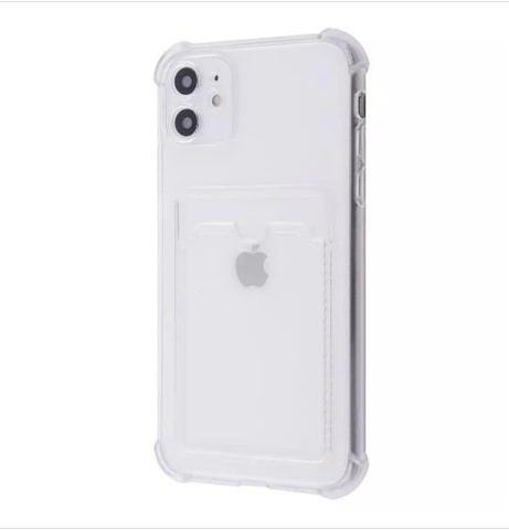 Чехол прозорий Card Holder з кишенькою для iPhone 12 crh007 фото