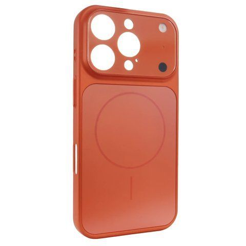Чехол AG Glass Style для iPhone 15 Pro Max Orange gls033 фото