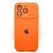 Чехол Silicone Glass Camera для iPhone 16 Pro Orange silcam0014 фото 1