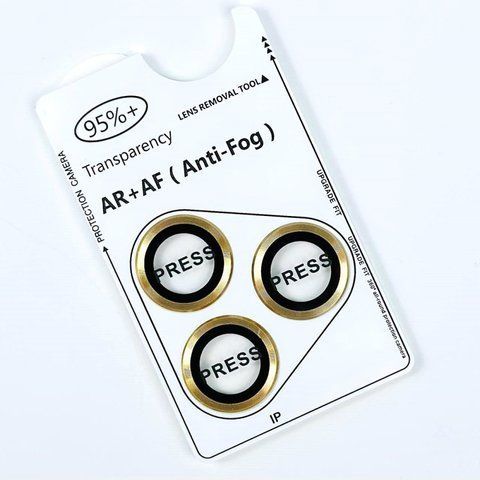 Защитное стекло на камеру Metal Classic iPhone 13 Pro/13 Pro Max Gold cml008 фото