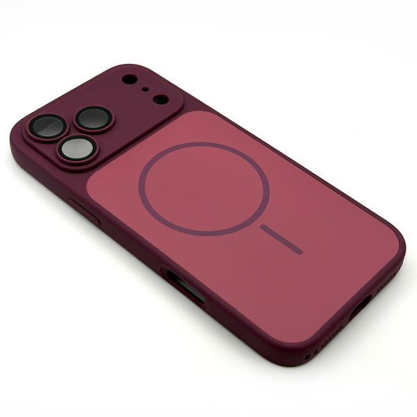 Чохол Silicone MAG Cover для iPhone 18 Pro Max Burgundy smag00017 фото