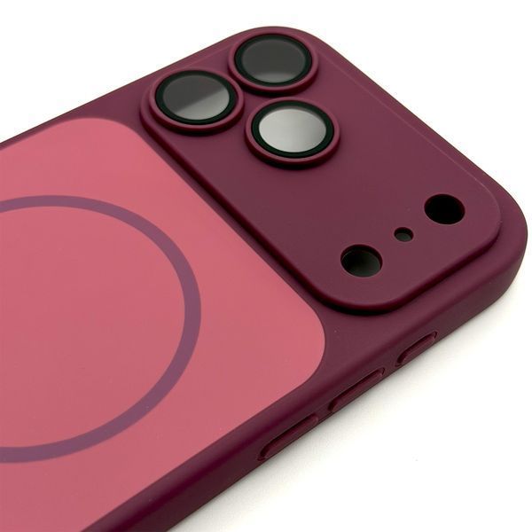 Чохол Silicone MAG Cover для iPhone 18 Pro Max Burgundy smag00017 фото