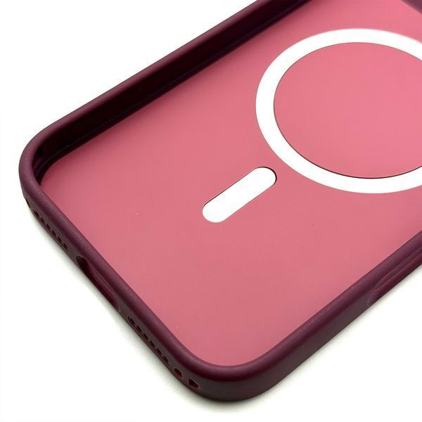 Чохол Silicone MAG Cover для iPhone 18 Pro Max Burgundy smag00017 фото