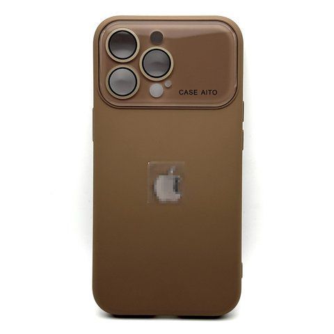 Чехол Silicone Glass Camera для iPhone 16 Pro Brown silcam0015 фото