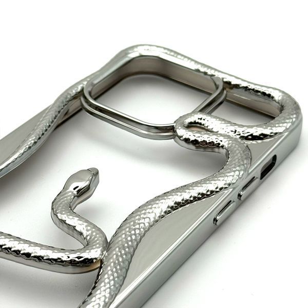 Чехол TPU Snake для iPhone 15 Pro Max Silver snk022 фото