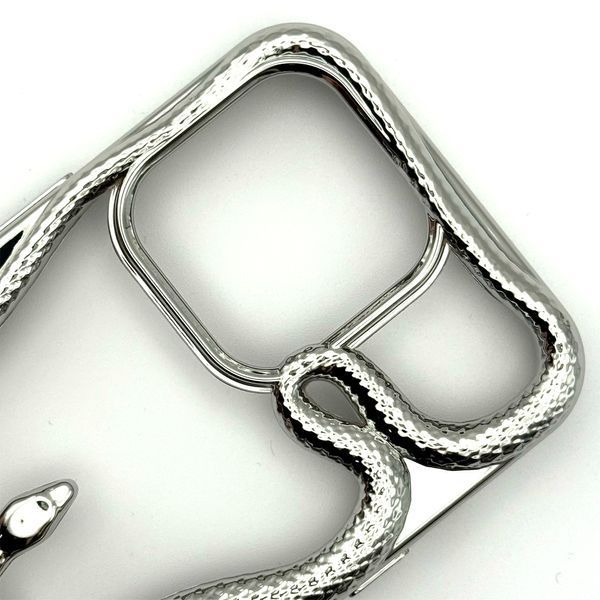 Чехол TPU Snake для iPhone 15 Pro Max Silver snk022 фото