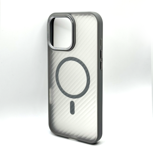 Чехол Wavy Pattern Corrugated для iPhone 15 Pro Max Gray wv009 фото