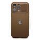 Чехол Silicone Glass Camera для iPhone 16 Pro Brown silcam0015 фото