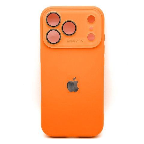 Чохол Silicone Glass Camera для iPhone 17 Pro Max Orange silcam0054 фото
