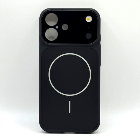Чехол AG Glass Style для iPhone 16 Black gls085 фото