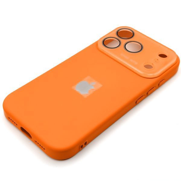 Чохол Silicone Glass Camera для iPhone 17 Pro Max Orange silcam0054 фото
