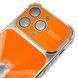 Чехол CD Laser Glass Camera для iPhone 13 Pro Orange cdl0023 фото 4