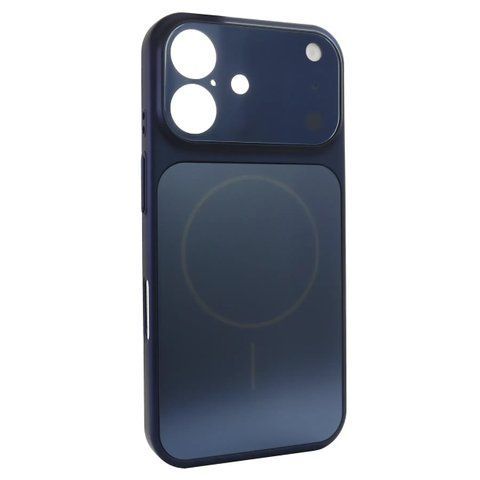Чехол AG Glass Style для iPhone 16 Blue gls086 фото