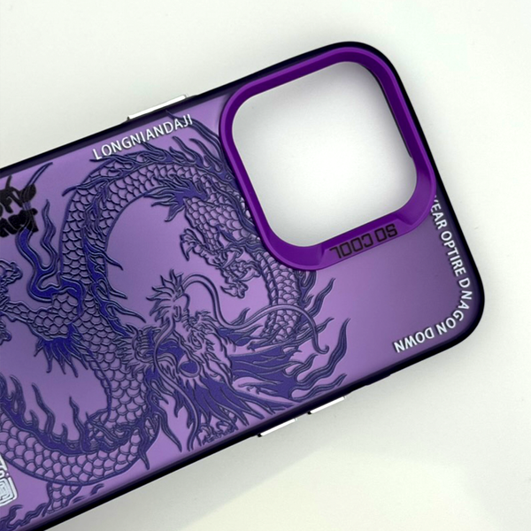 Чехол SO Cool Dragon для iPhone 14 Pro Max Purple scd038 фото