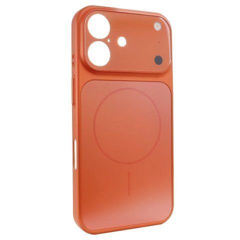 Чехол AG Glass Style для iPhone 16 Orange gls087 фото