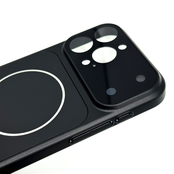 Чехол AG Glass Style для iPhone 16 Pro Max Black gls037 фото